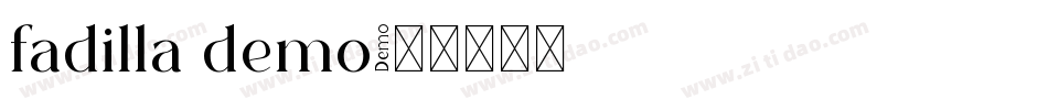 fadilla demo字体转换